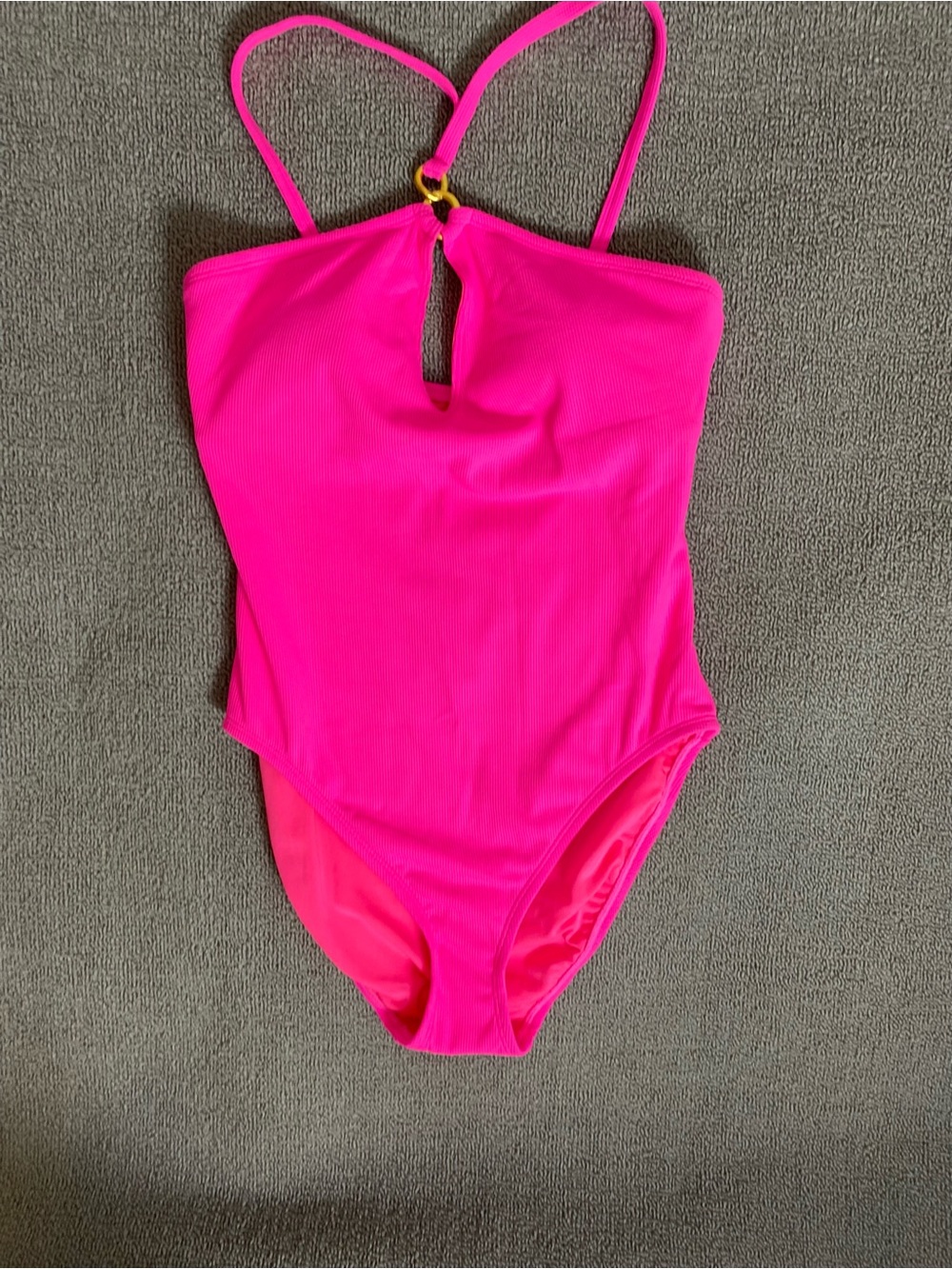 Bleu Rod Beattie Bold Hot Pink One-Piece Swimsuit- Summer Beach Vacation Costal